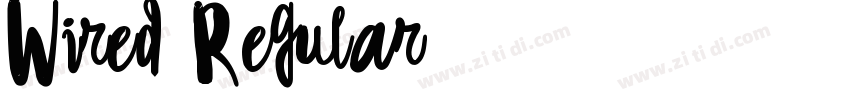 Wired Regular字体转换